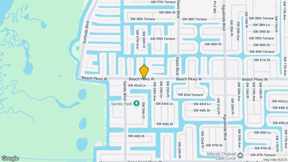 2622 Beach Pkwy W Map and Location Details