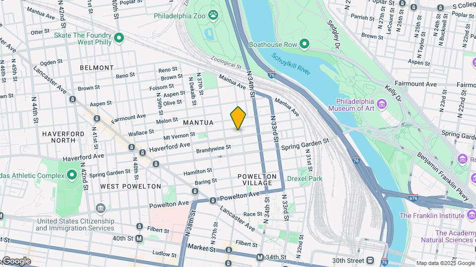 3505 Haverford Ave, Unit A Map and Location Details