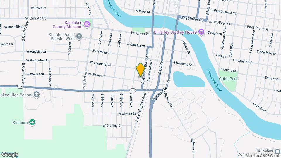 1193 S Washington Ave Map and Location Details