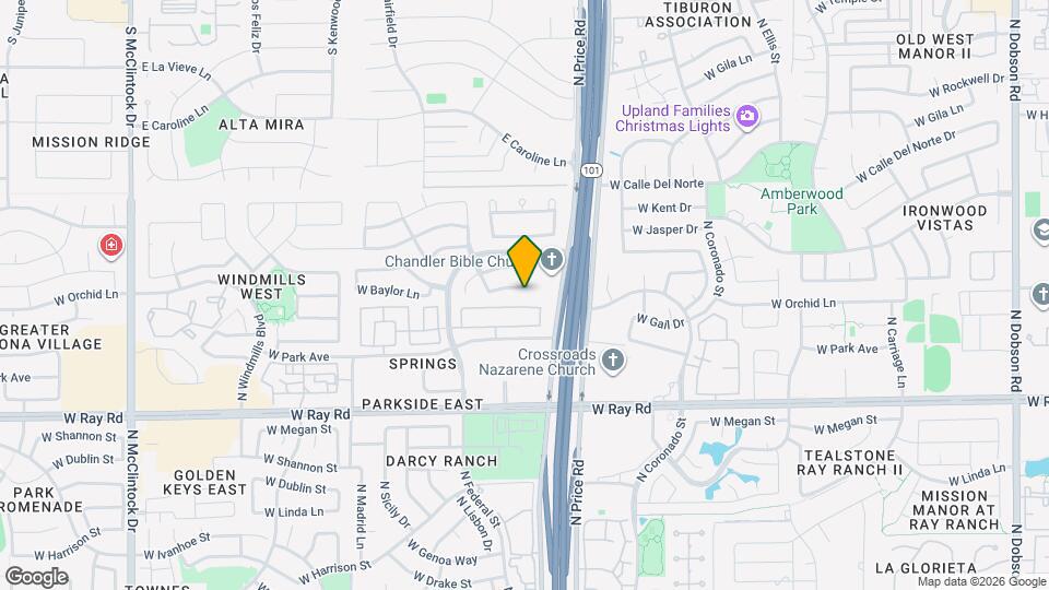 3111 W Baylor Ln Map and Location Details