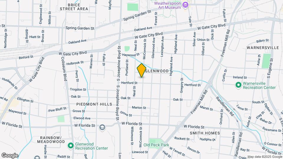 1010 McCormick St Map and Location Details