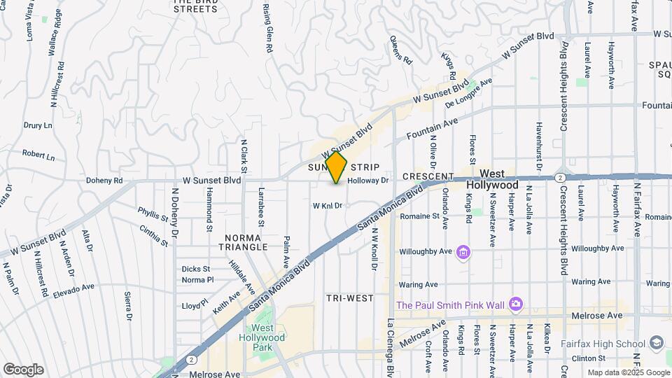 8616 Holloway Dr Map and Location Details