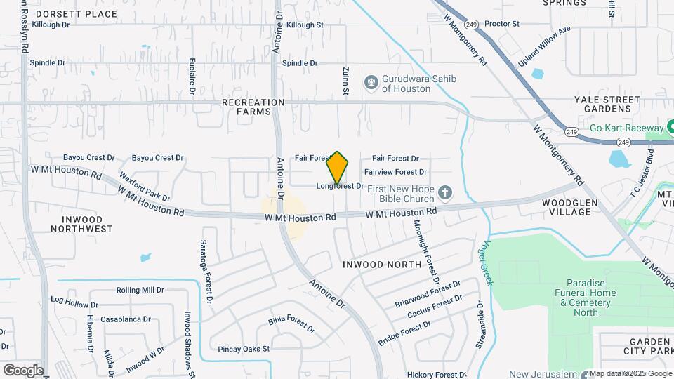 5711 Longforest Dr Map and Location Details