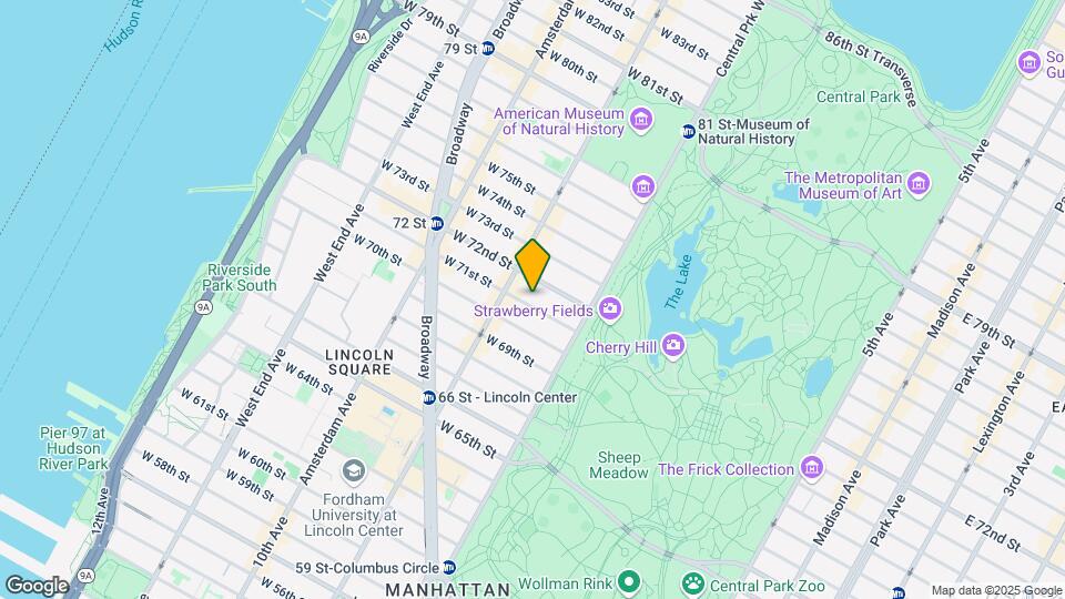 53 W 71st St Map and Location Details
