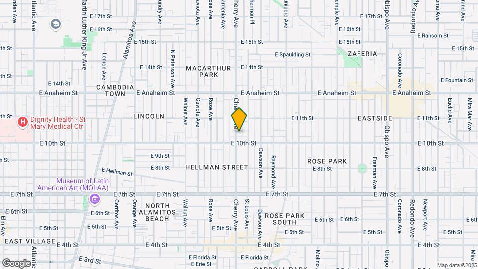 1036 Cherry Ave Mapa y Detalles de la Ubicación