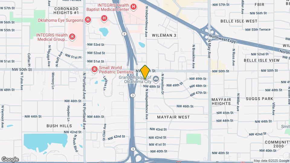 4913 N Independence Ave Map and Location Details