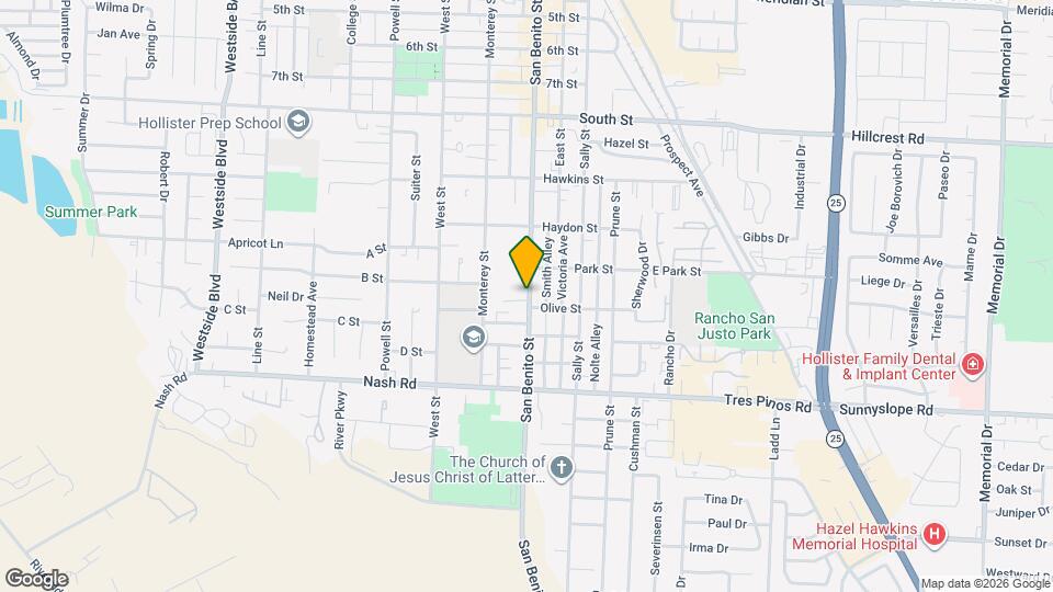 San Benito Apartments Map and Location Details