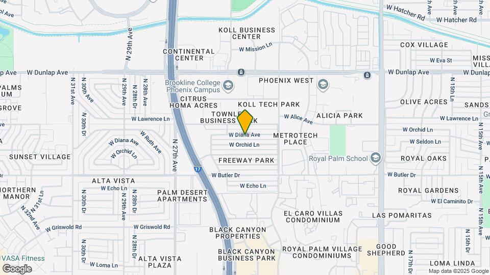 2419 W Diana Ave Map and Location Details