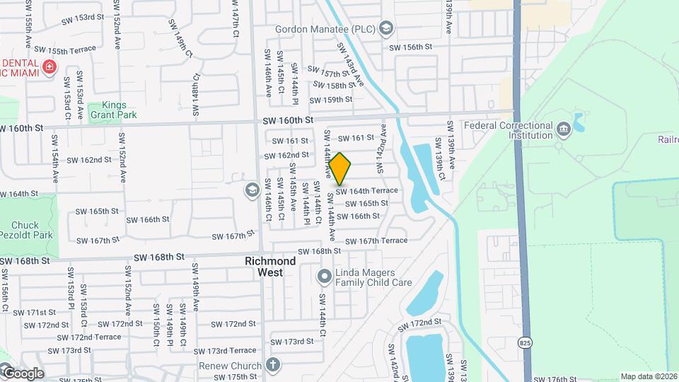 14365 SW 164th Ter Map and Location Details