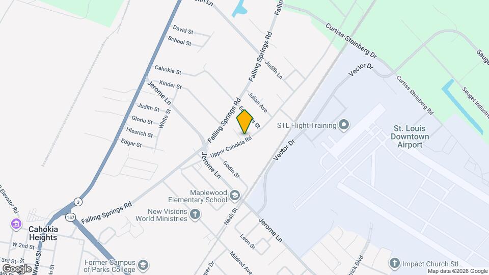 1205 Upper Cahokia Rd Map and Location Details