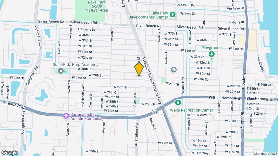 1096 W 28th St, Unit A Map and Location Details
