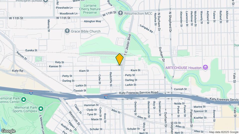 543 T C Jester Blvd Map and Location Details