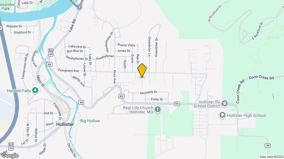 934 Evergreen Ave Map and Location Details