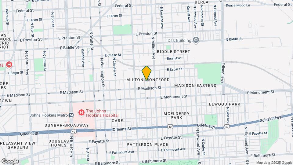 829 N Montford Ave Map and Location Details