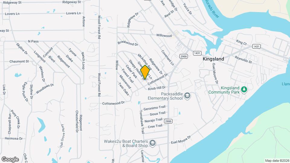 1821 Sleepy Hollow Dr Map and Location Details