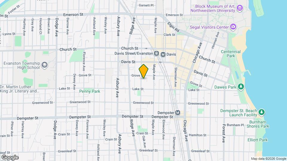 1507 Oak Ave, Unit 1W Map and Location Details