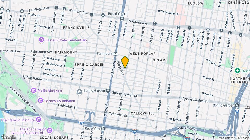 650 N 13th St Map and Location Details