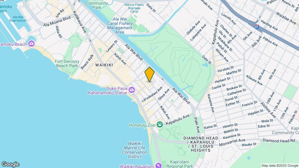 2440 Kuhio Ave, Unit 1406 Mapa y Detalles de la Ubicación