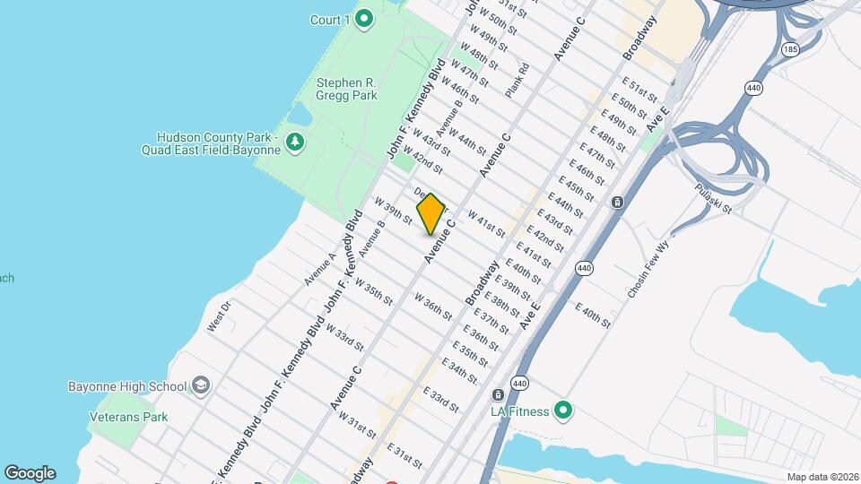 861 Avenue C, Unit 1 Map and Location Details