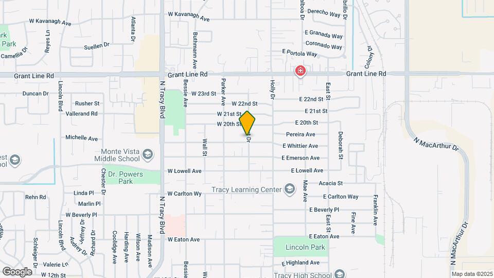 205 W Whittier Ave Map and Location Details