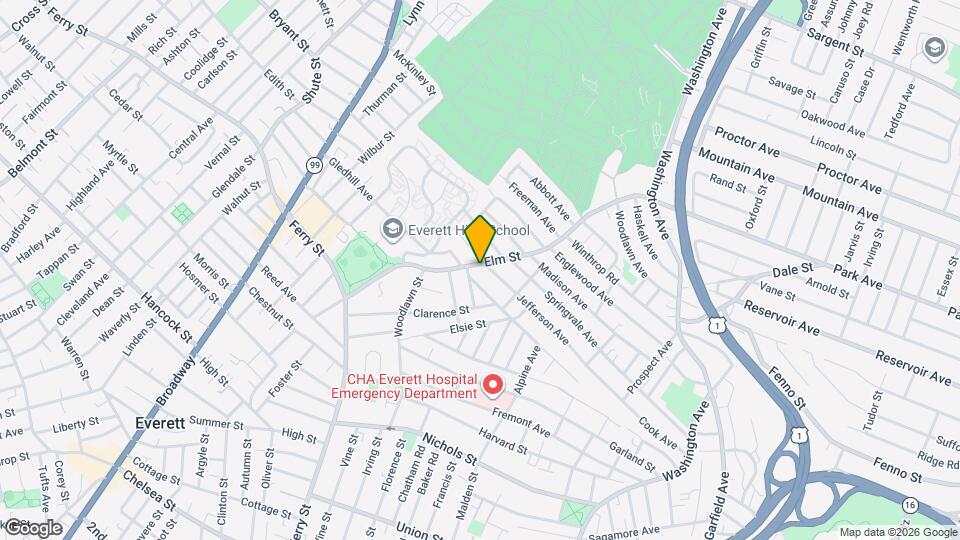 167 Elm St, Unit 1 Map and Location Details
