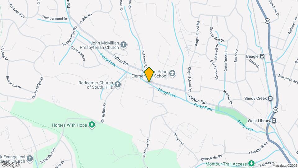 998 Clifton Rd Map and Location Details