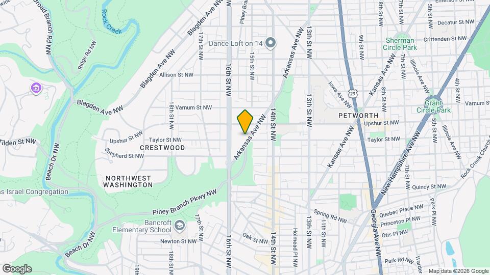 4118 Arkansas Ave NW Map and Location Details