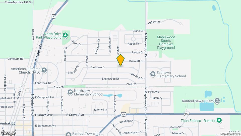 1104 Eastview Dr Map and Location Details