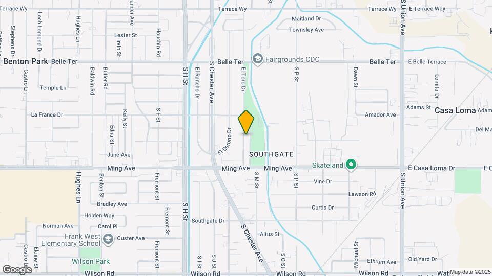 1416 El Toro Dr Map and Location Details