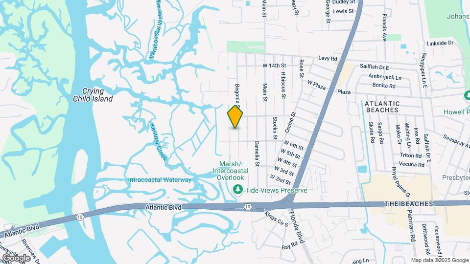 640 Begonia St Map and Location Details