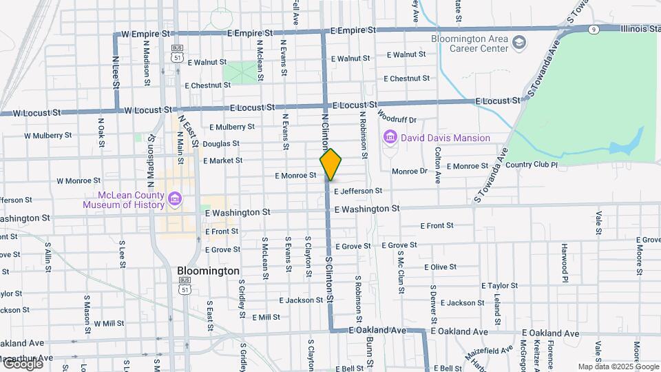 802 E Jefferson Map and Location Details