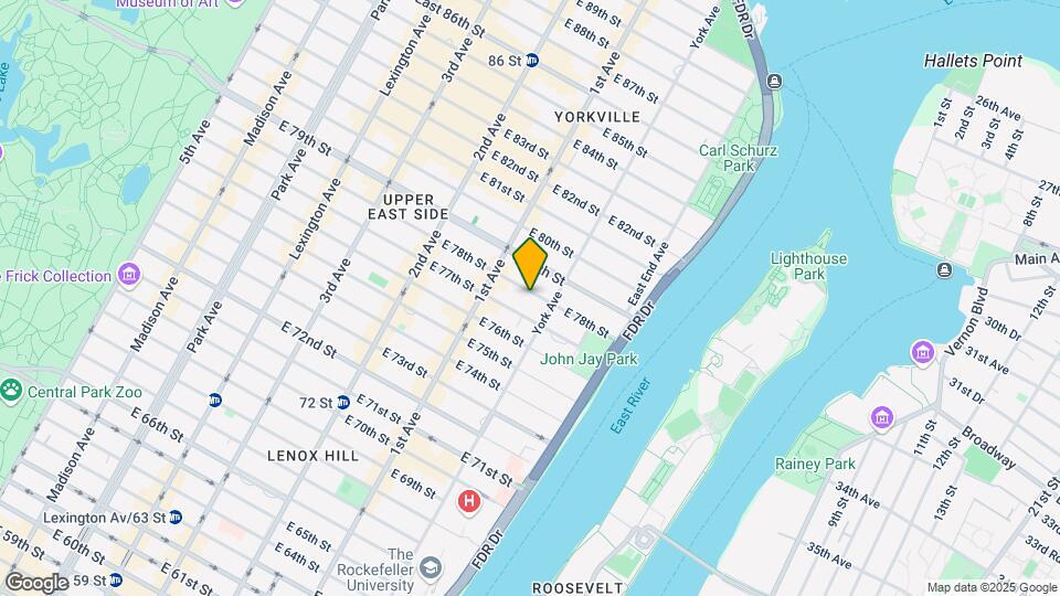 442 E 78th St Map and Location Details