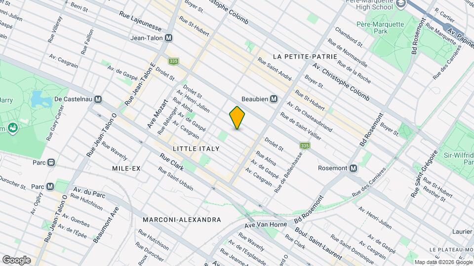 6602 Henri-Julien Av Map and Location Details