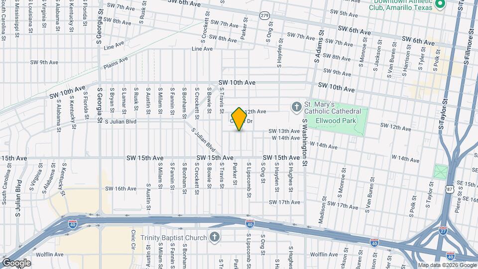 1302 Parker St Map and Location Details