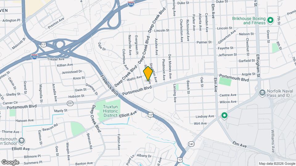 2810 Roanoke Ave Map and Location Details