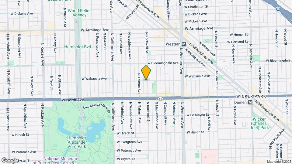 1654-1656 N Rockwell St Map and Location Details