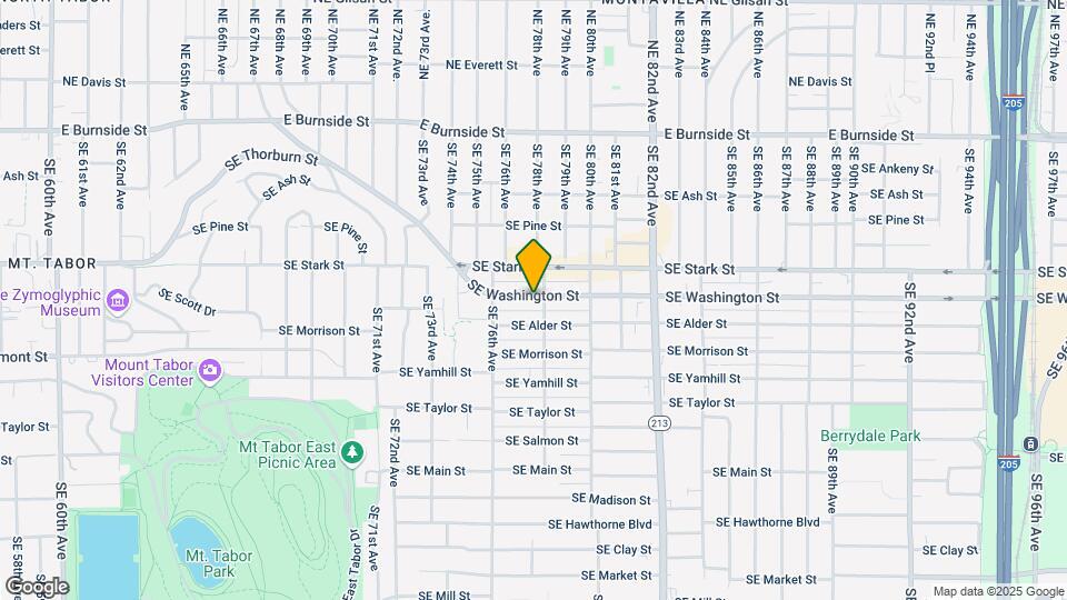 7722 SE Washington St Map and Location Details