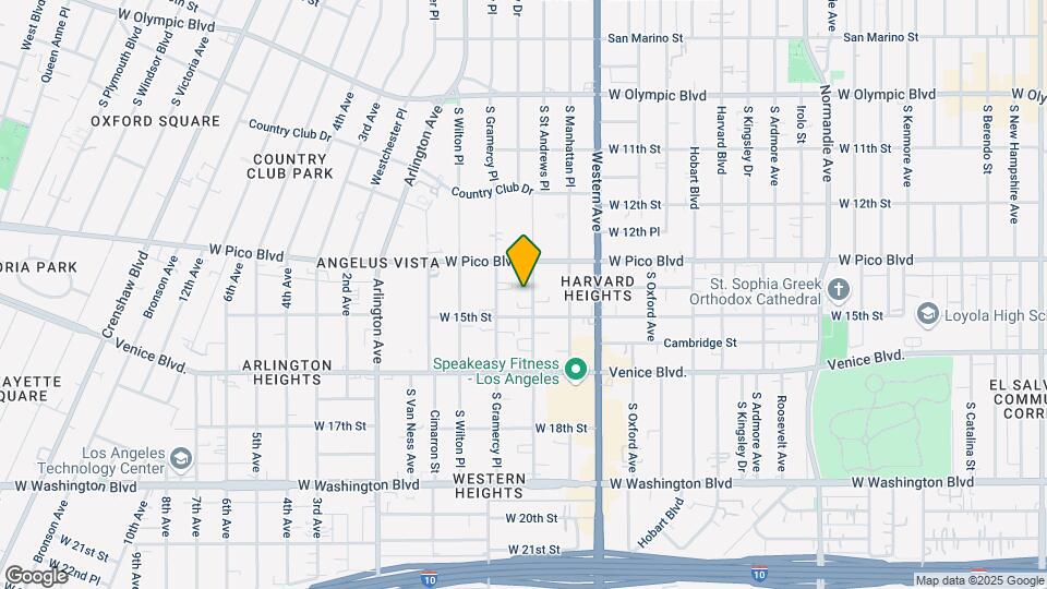 1401 S St Andrews Pl Map and Location Details