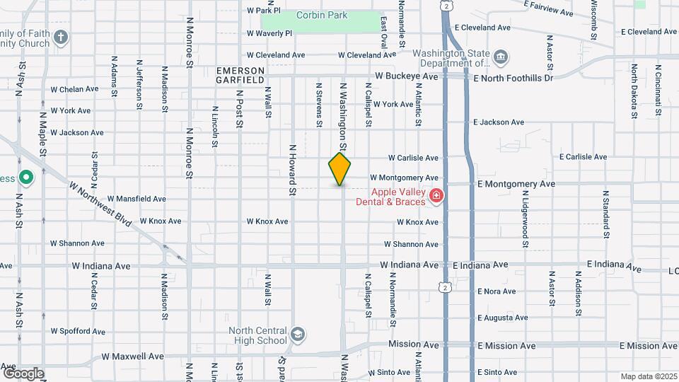 2209 N Washington St Map and Location Details