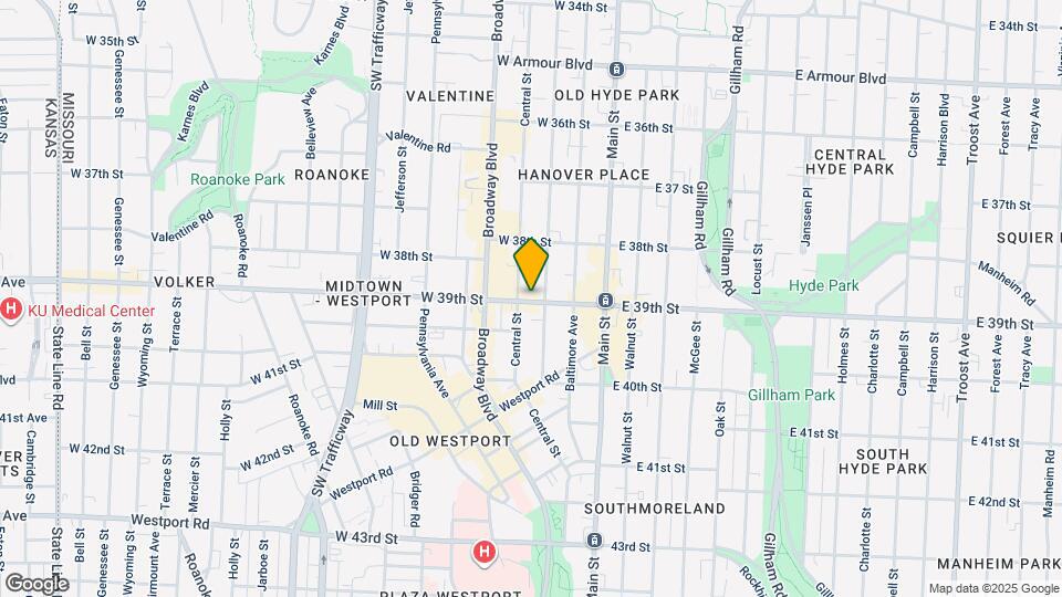 210 W 39th St Map and Location Details