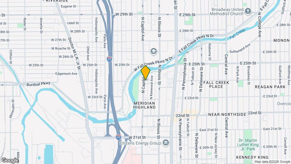 2407 N Capitol Ave Map and Location Details