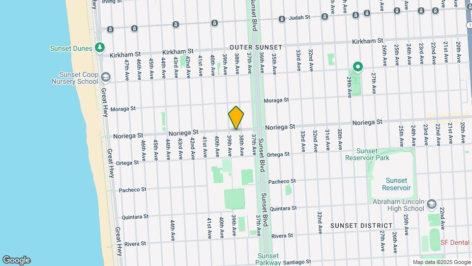 3125 Noriega St Map and Location Details