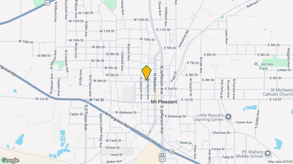 303 W Pleasant St Map and Location Details