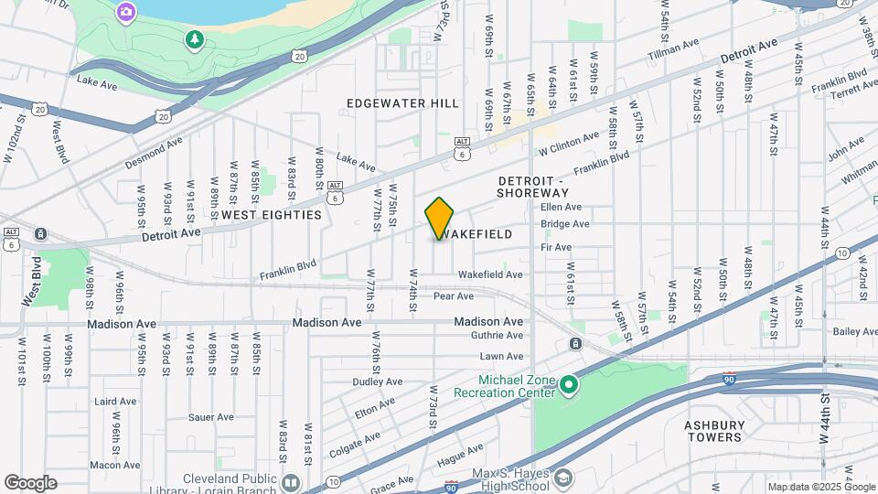 1909 W 73rd St Map and Location Details