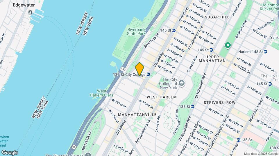 614 W 136th St Map and Location Details