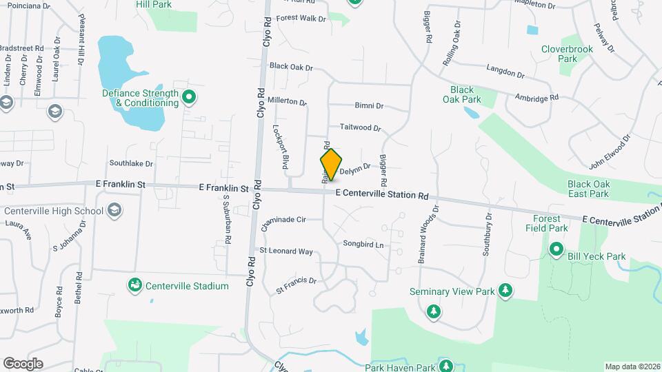 1201 E Centerville Station Rd Map and Location Details