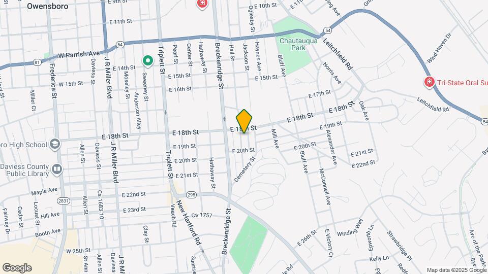 1811 Hall St Map and Location Details