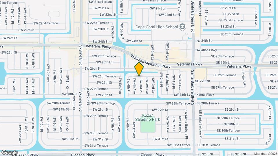 2620 SW 3rd Pl Map and Location Details