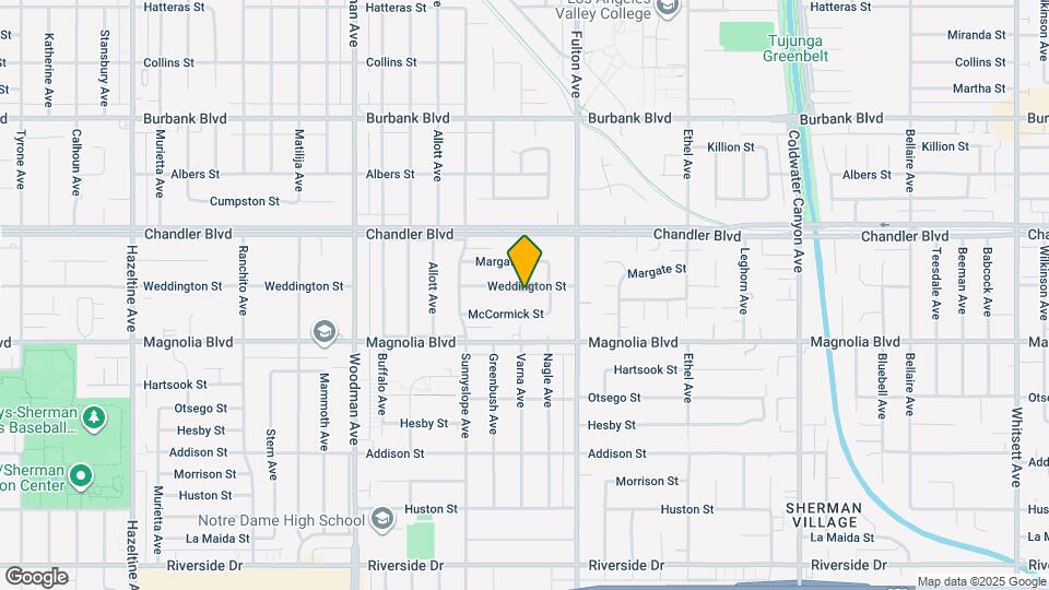 13400 Weddington St Map and Location Details
