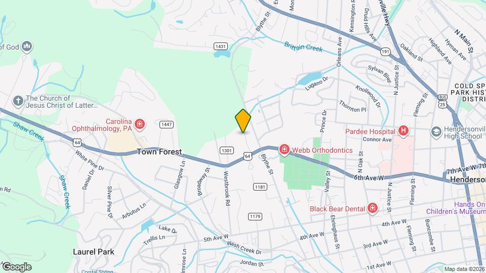 711 Oak Terrace Ln Mapa y Detalles de la Ubicación